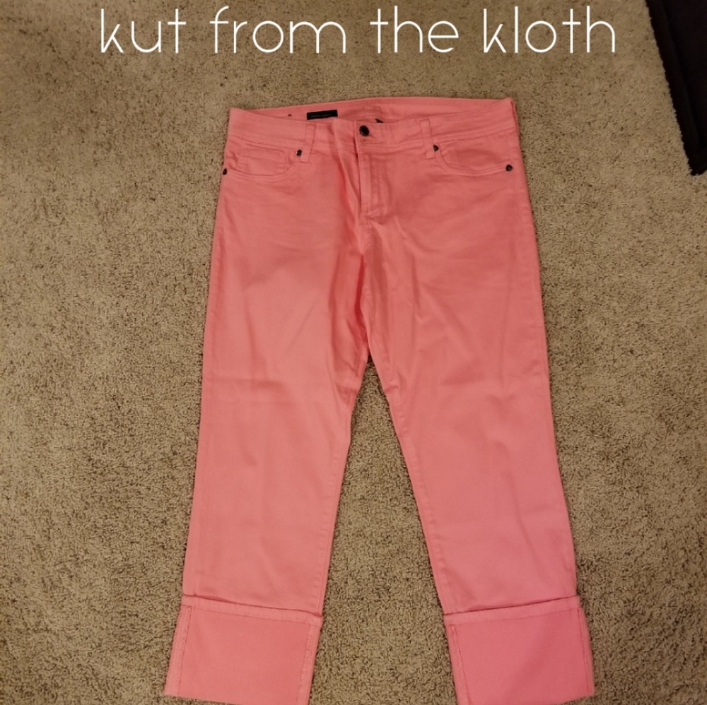 Kut from the Kloth Cameron Coral Straight Leg NWOT